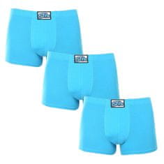 Styx 3PACK pánske boxerky klasická guma svetlo modré (3Q1169) - veľkosť XL