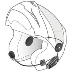 Interphone Bluetooth headset pre uzavreté a otvorené prilby U-COM8R, Twin Pack