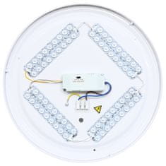 Ecolite Ecolite LED stropné svietidlo kruh 12W 980lm CCT IP44 biele WCLR-12W/CCT