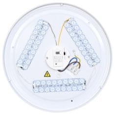 Ecolite Ecolite LED stropné svietidlo kruh HF senzor pohybu 24W 1960lm CCT IP44 biele WCLR-HF/24W/CCT