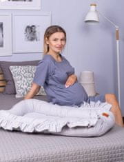 Be MaaMaa Dámská těhotenská/kojící noční košile Luna, šedá, Be MaaMaa - XXL (44)