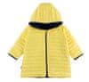 Eevi Dětská přechodová, prošívaná bunda s kapucí - žlutá