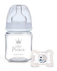 Canpol babies Antikoliková lahvička 120ml + dudlík set Canpol Babies, Mini Boy - Little Prince