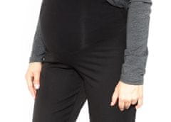 Be MaaMaa Společenské těhotenské kalhoty BEA - černé - XL