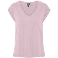 Pieces Dámske tričko PCKAMALA Comfort Fit 17095260 Dawn Pink (Veľkosť XS)