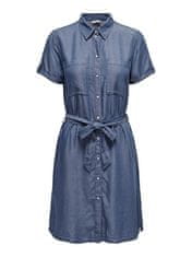 Jacqueline de Yong Dámske šaty JDYJASPER Regular Fit 15312440 Medium Blue Denim (Veľkosť XL)