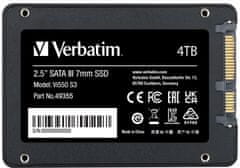 VERBATIM Vi550 S3 SSD, 2.5" - 4TB (49355)