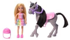Mattel Barbie Chelsea s poníkom HTK29