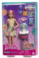 Mattel Barbie Opatrovateľka herný set - bábika v kvetinových šatách FHY97