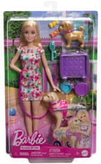 Mattel Barbie Panenka a pejsek s invalidním vozíčkem HTK37