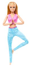 Mattel Barbie V pohybe - blondínka v modrých legínach FTG80