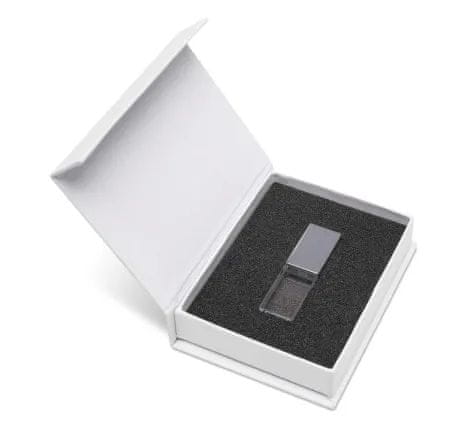 CTRL+C SADA USB KRYSTAL strieborný v bielej krabičke s magnetom