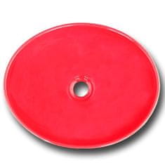 Maxwhite Umývadlo na dosku CORNO červené, oválné - 40,5x33x14,5cm