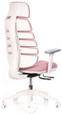 Mercury Kancelárska stolička SPINE s PDH biely plast ružová LS2-01