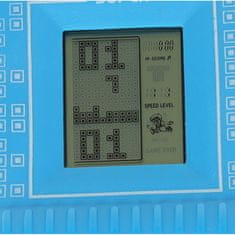 WOWO Modrá Elektronická Hra Tetris 9999 v 1 - Retro Zábava