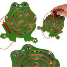 WOWO Interaktívne Magnetické Bludisko s Žabími Guľami pre Deti