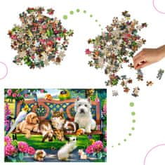 WOWO Puzzle CASTORLAND 180 Dielikov - Zvieratká v Parku, Vhodné pre Deti 7+ Rokov