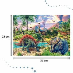 WOWO Puzzle CASTORLAND Dinosaury na Sopkách, 120 Dielikov, pre Deti 6+ Rokov