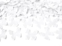 WOWO Konfeti Streľba Tubus s Bielymi Motýlikmi, Dĺžka 60cm