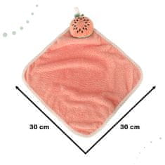 KIK KX4528_1 Detský uterák do škôlky 30x30cm ružový melón