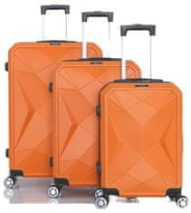 Sada kufrov Saphir Orange 3-set