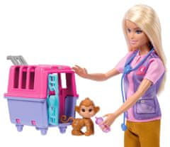 Mattel Barbie Panenka zachraňuje zvířátka - blondýnka HRG50