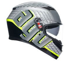 AGV K3 E2206 MPLK FORTIFY GREY/BLACK/YELLOW FLUO vel. S