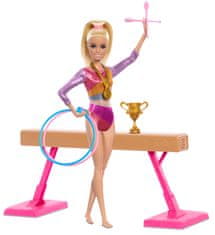 Mattel Barbie Gymnastka na kladine HRG52