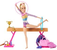 Mattel Barbie Gymnastka na kladine HRG52