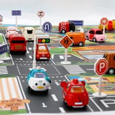ABC CONNECT Podložka hracia edukačná s dopravnými značkami farebná ulica 130x100 cm