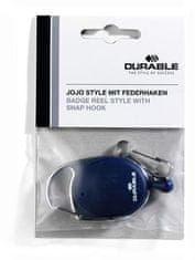 Durable Držiak menoviek "Style", tmavo modrá, výsuvný, karabína, 832707