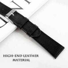 BStrap Leather Italy remienok na Xiaomi Amazfit GTR Mini, black