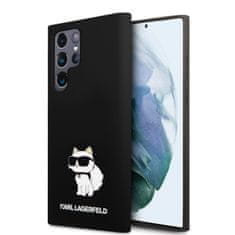 Karl Lagerfeld Zadný kryt Liquid Silicone Choupette NFT pre Samsung Galaxy S24 Ultra Black