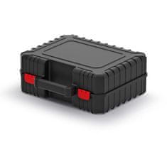 Prosperplast box na náradie s upevňovacími páskami 38,4x33,5x14,4cm HEAVY KHV40-S411 čierny Kistenberg