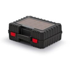 Prosperplast box na náradie s krabičkami 38,4x33,5x14,4cm HEAVY KHV40B-S411 čierny Kistenberg 