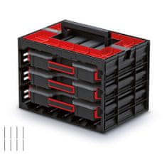 Prosperplast box organizér 3x priehradka 415x290x290mm TAGER CASE KTC40306S-S411 plastový Kistenberg