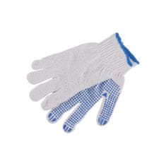 Levior rukavice pracovné bavlnené s PVC terčíkmi PLOVER veľ.10 LEVIOR