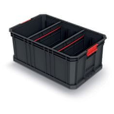 Prosperplast box organizér s prepážkou 52x32,9x21cm MODULAR SOLUTION KMS553520S-S411 čierny Kistenberg