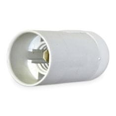 F-ELEKTRO objímka plastová hladká, E14/50, 250 V, 2 A, biela