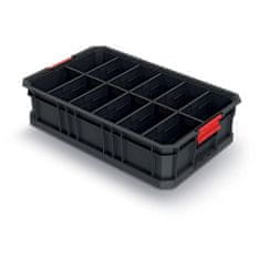 Prosperplast box organizér s prepážkou 52x32,7x12,5cm MODULAR SOLUTION KMS553510S-S411 čierny Kistenberg
