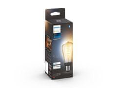 Philips Hue Bluetooth LED White Ambiance filamentová žiarovka Philips 8719514301467 E27 ST64 7W 550lm 2200-4500K čierna, stmievateľná