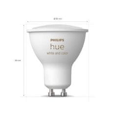 Philips Hue Bluetooth LED White and Color Ambiance set 3ks žiaroviek Philips 8719514342767 GU10 4,3W 350lm 2000-6500K RGB stmievateľné