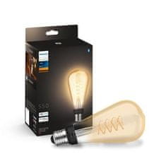 Philips Philips HUE white LED Filament žiarovka E27 ST72 7W 550lm 2100K IP20, stmievateľná