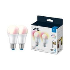 WiZ WiZ SET 2x LED žiarovka E27 A60 8W (60W) 806lm 2200-6500K RGB IP20, stmievateľná