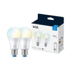 WiZ WiZ SET 2x LED žiarovka E27 A60 8W (60W) 806lm 2700-6500K IP20, stmievateľná