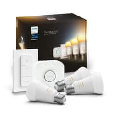 Philips Hue Bluetooth LED White Ambiance set 3ks žiaroviek Philips plus Hue Bridge plus Hue Switch 8719514291232 E27 A60 8W 1100lm 2200-6500K stmievateľné