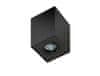Stropné bodové prisadené svietidlo AZzardo Eloy 1 black/black AZ2137 GU10 1x50W IP20 9,5 cm hranaté čierne