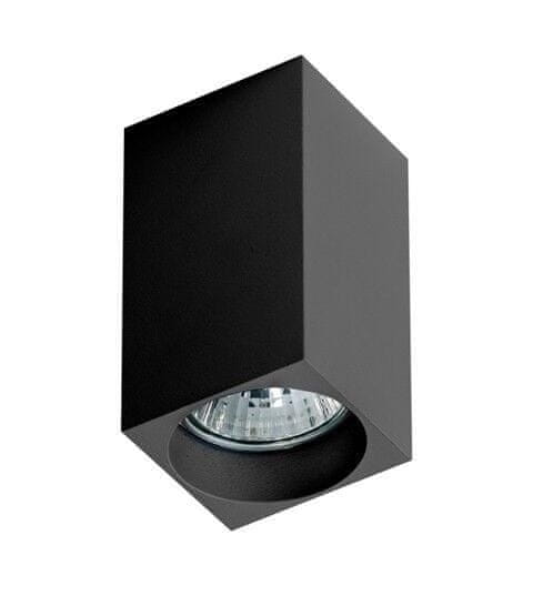 AZZARDO Stropné bodové prisadené svietidlo AZzardo Mini Square black AZ1382 GU10 1x50W IP20 5,6 cm hranaté čierne