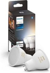 Philips Hue Bluetooth LED White Ambiance set 2ks žiaroviek Philips 8719514340121 GU10 2x4,3W 2x350lm 2200-6500K biele stmievateľné