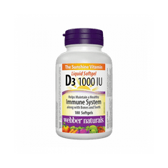 Webber Naturals Vitamín D3 1000 IU - 180ks